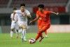 U22 Việt Nam (áo trắng) trong trận thua chủ nhà Trung Quốc 1-2 tại CFA Team China 2024