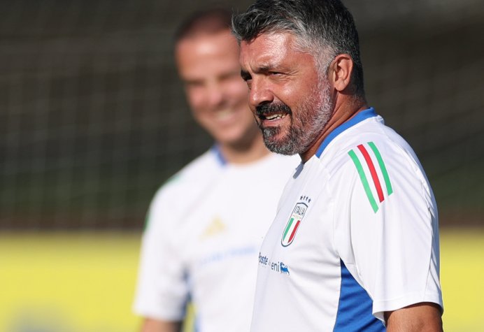 HLV Gattuso xây dựng Italia thiên về tấn công. Ảnh: Azzurri