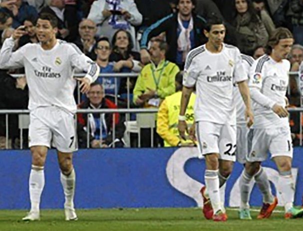 Di Maria khẳng định anh không đòi lương bằng với Ronaldo. ẢNH: EPA