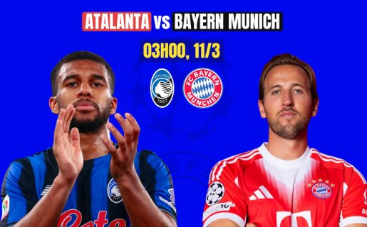 Tip bóng đá 11/03 3h Atalanta vs Bayern Munich: Hùm xám quá mạnh