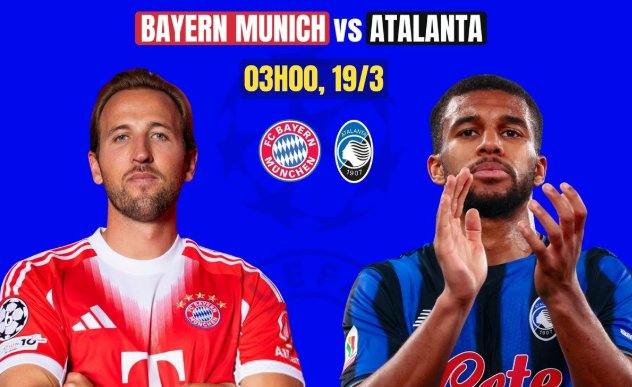 Tip bóng đá 19/03 03:00 Bayern Munich vs Atalanta: Chờ mưa gôn