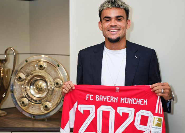 Luis Diaz ký hợp đồng 4 năm với Bayern Munich. Ảnh: FC Bayern